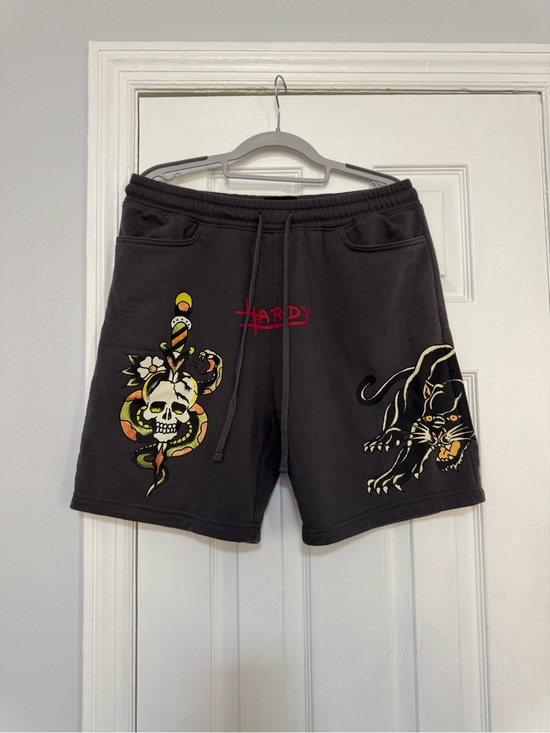 Ed Hardy Other - Ed Hardy Panther Skull Graphic Sweat Shorts Men’s Medium